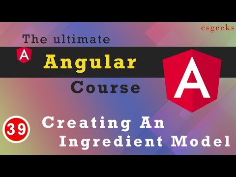 Angular 9 Tutorial 39 Creating an Ingredient Model