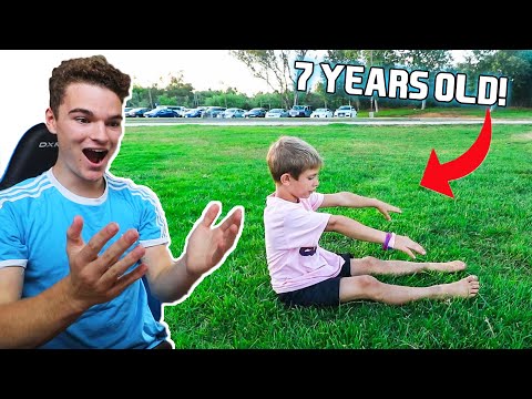 REACTING TO SITTING BACKFLIP BY 7 YEAR OLD!