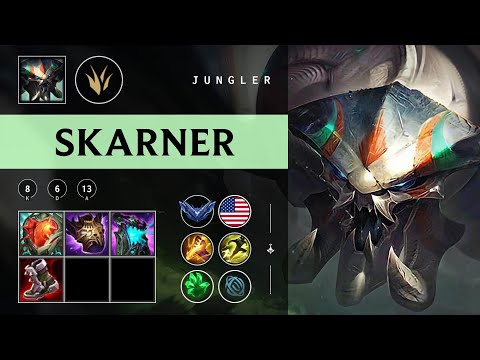 Skarner Jungle vs Rengar - NA Diamond Patch 25.22