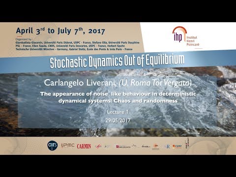 The appearance of noise like behaviour in deterministic dynamical systems - Lecture 1
