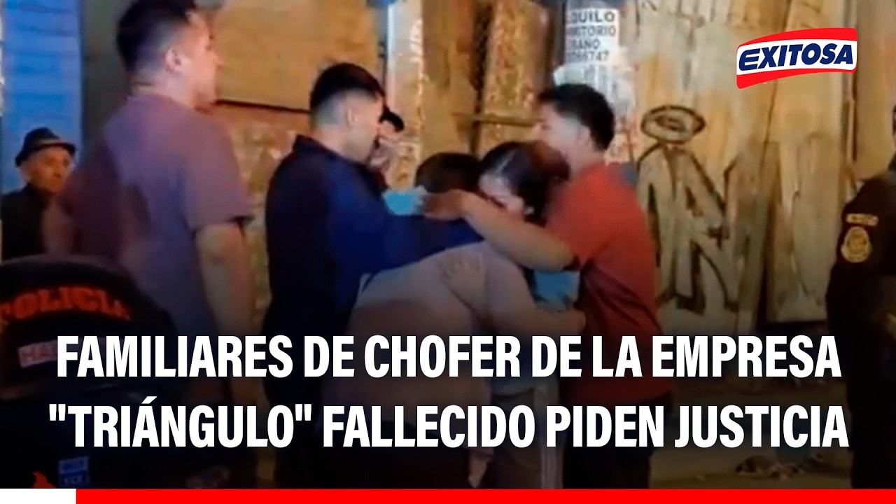 🔴🔵 Familiares de chofer de la empresa "Triángulo" fallecido piden que se haga justicia