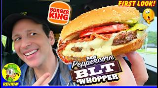 Download lagu Burger King® Peppercorn BLT Whopper® Review 🍔👑🥓🥬🍅 FIRST LOOK & Taste Test! 👀 Peep THIS Out! 🕵️‍♂️ mp3
