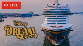 SHIPS TV - Disney Dream Departing the Port of Southampton (LIVE)