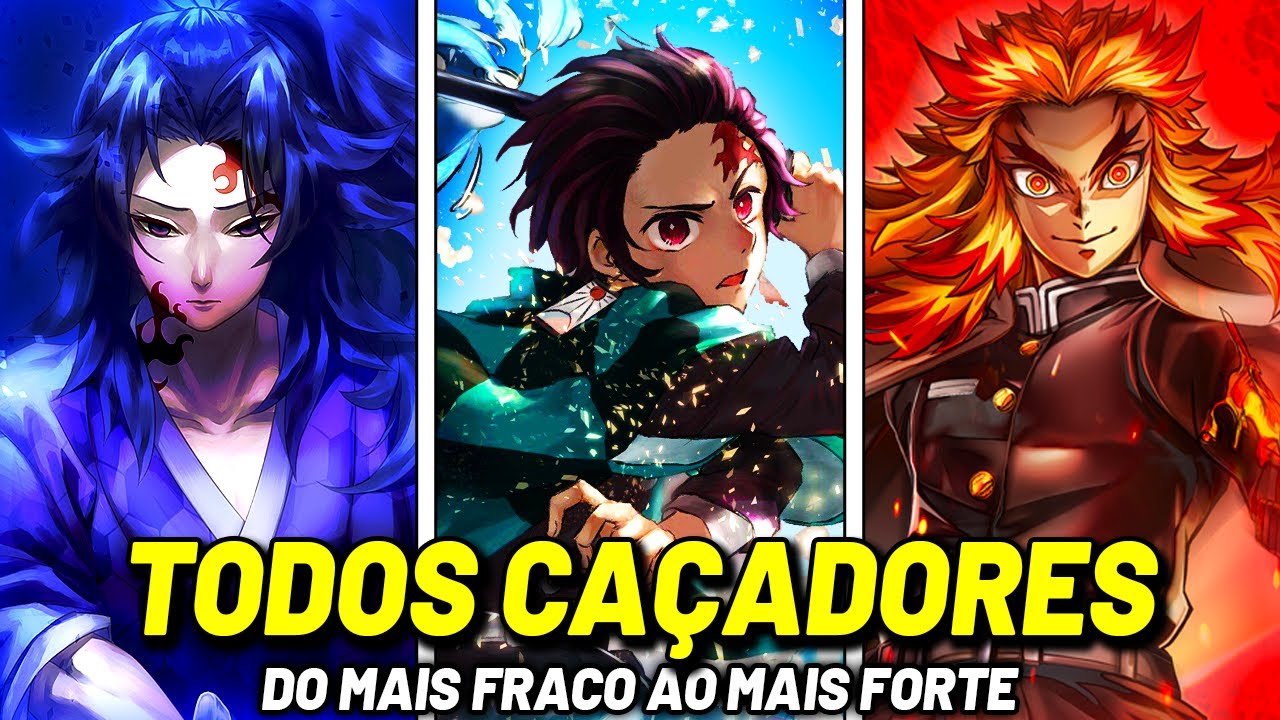 NÍVEIS DE PODERES DE TODOS CAÇADORES DE DEMON SLAYER | KIMETSU NO YAIBA