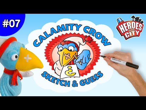 Heroes of the City – Ep 07 Sketch & Guess with Calamity Crow | Car Cartoons | Car Cartoons