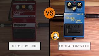 Video thumbnail for DOD FX53 Classic Tube VS Boss BD-2W Bluesdriver STD Mode by Pedal Fight