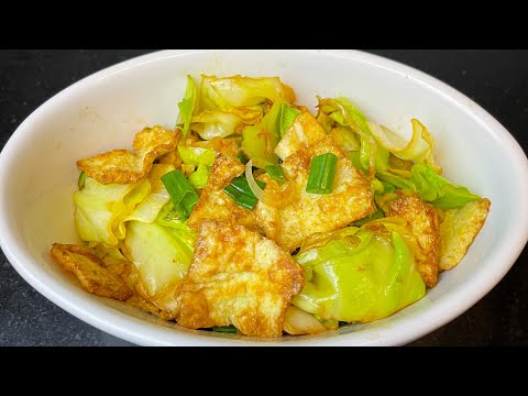 5-Minute Cabbage & Egg Stir-Fry | Cozy Winter Dinner | Healthy, Budget-Friendly Christmas Recipe