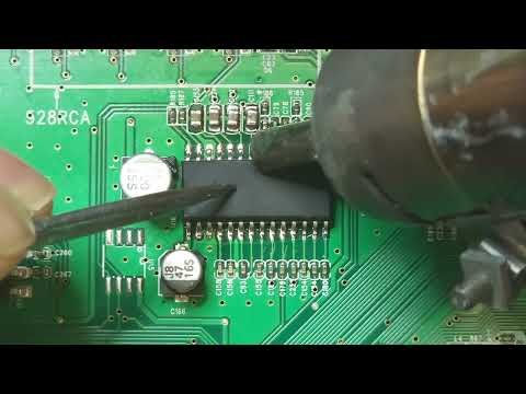 How to replace SMD MCU and SO208 with hot air.