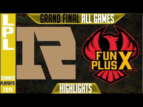 RNG vs FPX Highlights ALL GAMES | LPL Summer 2019 Playoffs Final | Royal Never v Funplus Phoenix