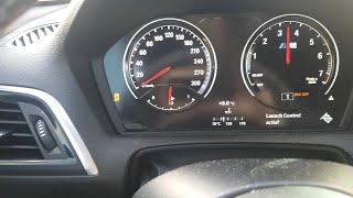 how to use launch control in a bmw M2 (dual clutch)