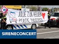 Sireneconcert van politie en brandweer voor zorgpersoneel dat strijdt tegen corona - OMROEP WEST