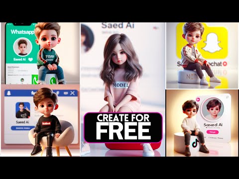 create Viral 3D AI Social media Images | Ai Portraits Trend 2024 | Bing image creator tutorial FREE