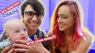 Traveling With Our 2 Month Old Baby! Road Trip Chaos!!