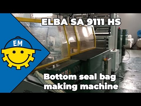 ELBA SA 9111 HS | Bottom seal bag making machine