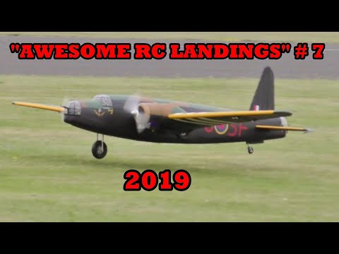 "AWESOME RC LANDINGS" - WW2 BOMBERS & TRANSPORT ETC # 7 - 2019