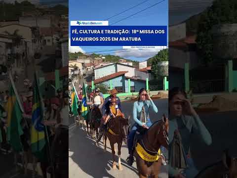 Fé, cultura e tradição:  18ª Missa dos Vaqueiros 2025 em aratuba #youtubeshorts  #shorts