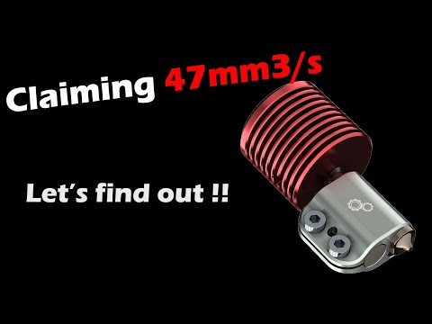 Nova Hotend flowtest. 47 cubic MM/s ??