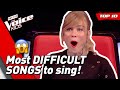 TOP 10 The HARDEST SONGS To Sing In The Voice Kids Part 1