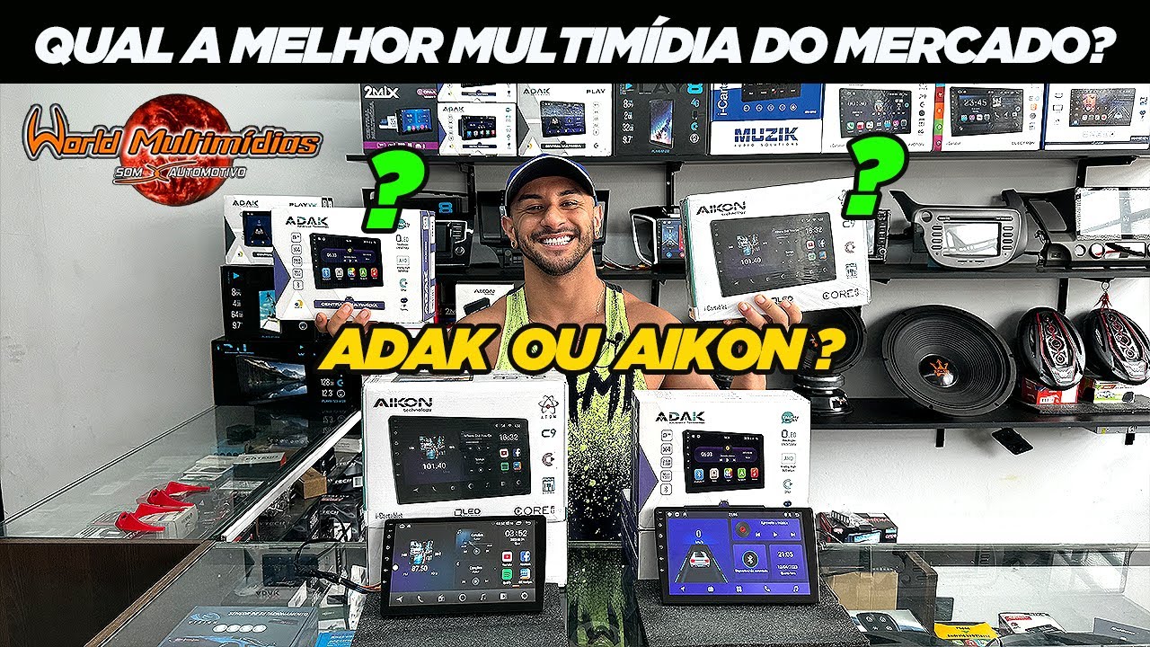QUAL A MELHOR MULTIMÍDIA DO MERCADO? AIKON CORE OU ADAK? WORLD MULTIMÍDIAS