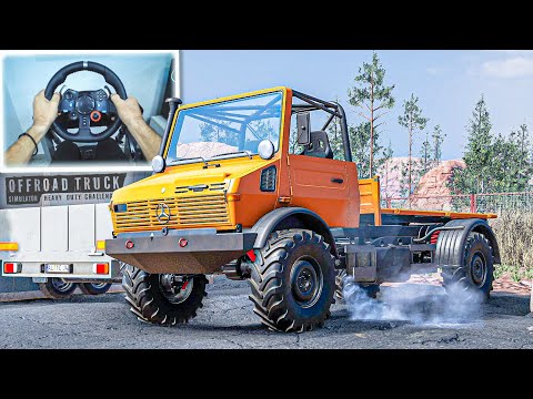 Offroad Truck Simulator: Heavy Duty Challenge in First Look | Steering Wheel Gameplay