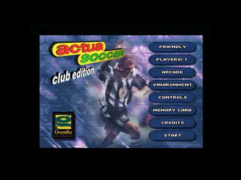 Actua Soccer Club Edition - Playstation 1 Actual Hardware