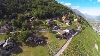 preview picture of video 'DJI Phantom quadcopter  Suisse Valais Martigny'