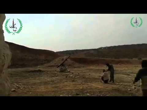 استهداف مطار حماة العسكري بصواريخ غراد من قبل جبهة ثبات المقاتلة