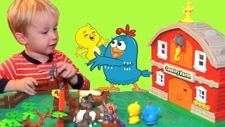 Galinha Pintadinha Pintinho Amarelinho na Fazenda Animais de Brinquedos Homem-Aranha Vídeo