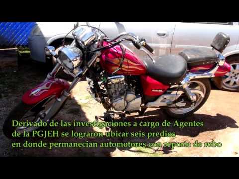 Duro golpe a la delincuencia; en 6 cateos la PGJEH recuperó 18 vehículos