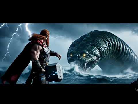 Thor vs Jormungandr – The Final Battle of Ragnarok