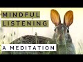 MINDFUL LISTENING | Mindful listening MEDITATION