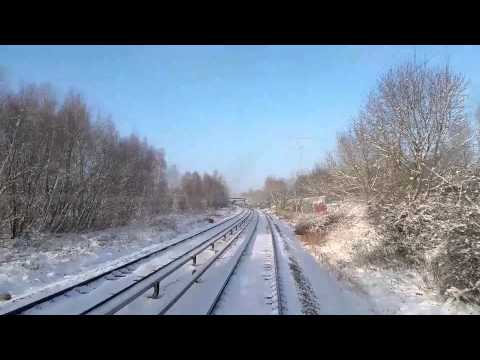 Führerstandsmitfahrt S-Bahn Berlin von Friedrichsfelde Ost nach Wartenberg auf der S75 im Winter