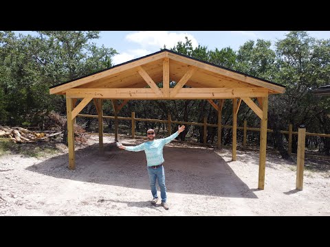 Bau eines 20 x 22 Fuß großen Carports / Von Anfang bis Ende