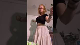 Braless no bra bouncy bouncing boobs dancing tiktok nip slip boob