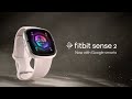 Fitbit Sense 2 Smartwatch Bleu clair/Or