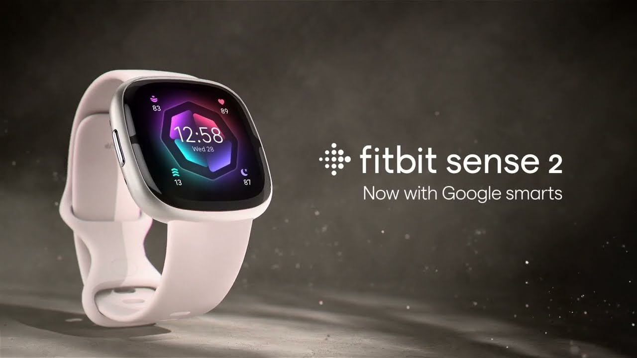 Fitbit Sense 2 Smartwatch Hellblau/Gold