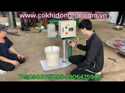 Máy khuấy trộn nâng hạ cho xưởng tượng Bình Minh - HCM