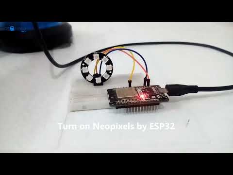 Turn on Neopixels by ESP32