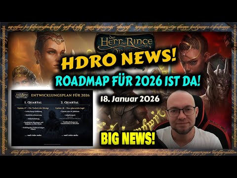 HDRO NEWS - LOTRO 2026 Roadmap is here! The Folly of Kings & A Glorious Hunt