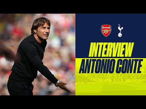 Antonio Conte reacts to defeat against Arsenal