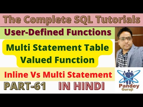 61 Multi Statement Table Valued Function Inline Vs Multi Statement Table Valued Function In Sql
