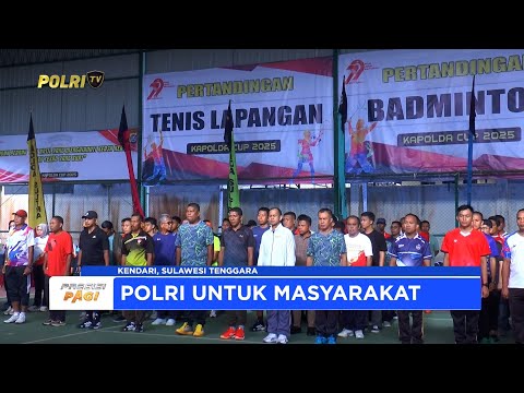 WAKAPOLDA SULTRA BUKA PERTANDINGAN OLAHRAGA KAPOLDA CUP 2025 SAMBUT HARI BHAYANGKARA KE-79