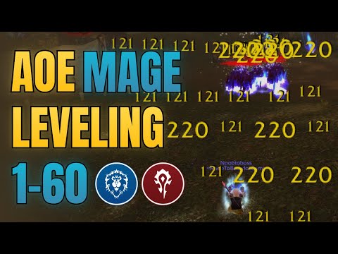 WoW Classic Mage AOE Leveling Guide 1-60 | FASTEST Spots & Rotation (Horde/Alliance)