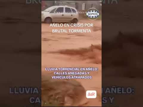 AÑELO bajo el agua por intensas lluvias y falta de infraestructura adecuada. #añelo #neuquén #milei