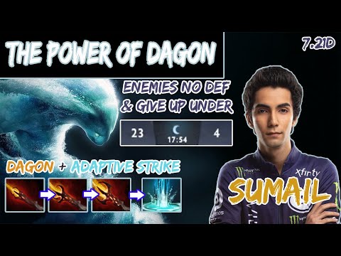 SumaiL Morphling Midlane Dagon Build 7.21d - Enemies Give Up Under 20 Mins - Dota 2 MMR Gameplay