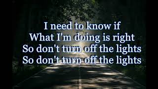 Enrique Iglesias -Don't Turn Off The Lights Lyrics