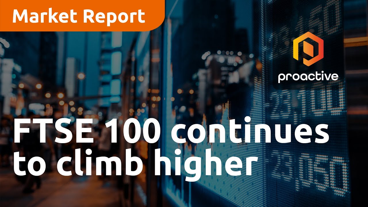 FTSE 100 continues to climb higher - Market Report