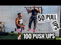 50 pull ups 100 push ups in 5 minutes | Upper Body Workout for Muscle Mass