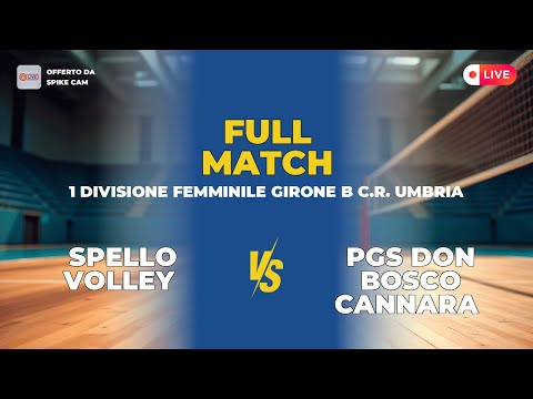 Spello Volley vs Pgs Don Bosco Cannara | 1 Divisione Femminile Girone B C.R. UMBRIA