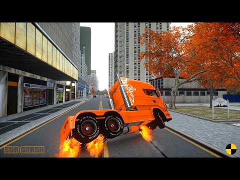 GTA 4 CRASH TESTING REAL CAR 757